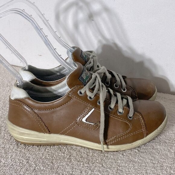 Vintage Grisport Active Brown Leather Sneakers 38 - Picture 1 of 15
